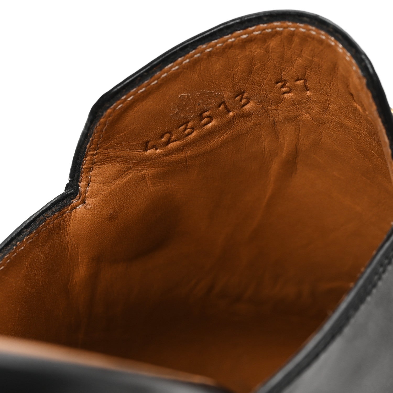 Gucci Calfskin Womens Princetown Slippers 37 Black 9 of 10