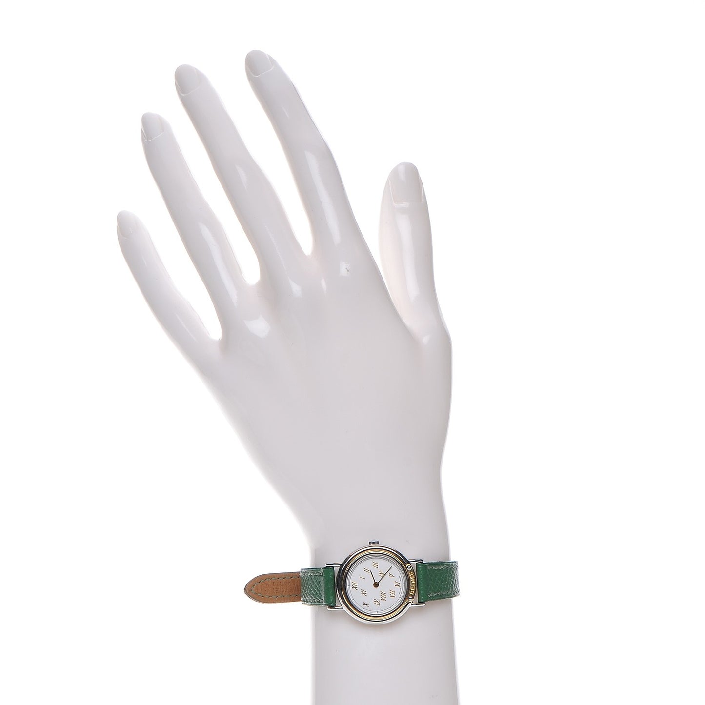 Stainless Steel Courchevel 25mm Meteor Quartz Watch Vert Clair