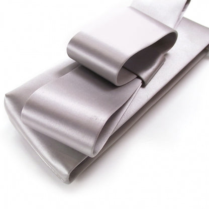 Valentino Garavani Satin Bow Clutch Silver 5 of 7