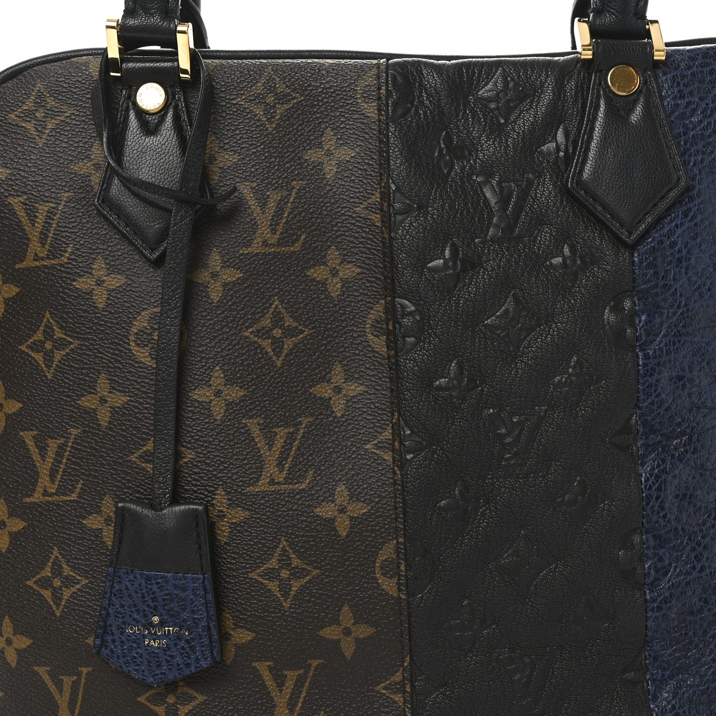 Monogram Stripes Medium Bag Marine