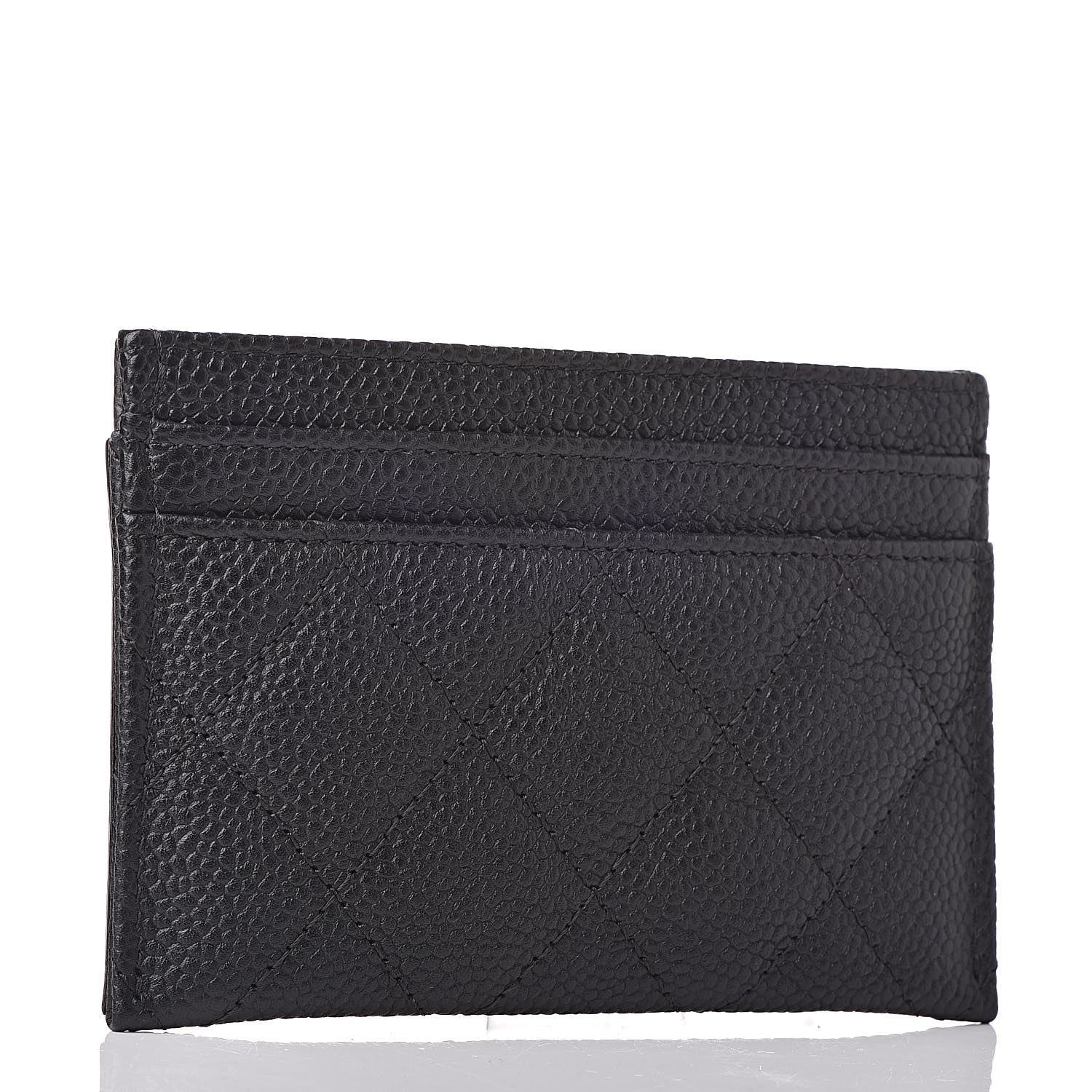 Chanel Caviar Quilted Filigree Card Holder Black 3 of 10