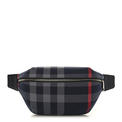 Burberry House Check Sonny Bum Bag Navy Grey 1 of 9