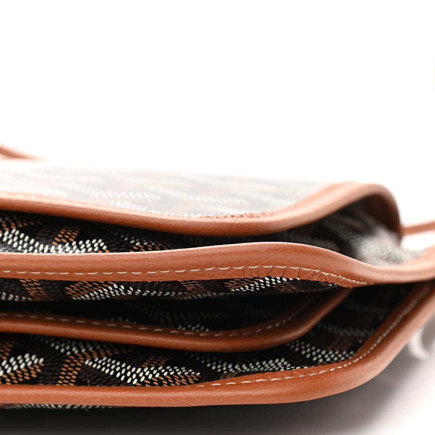 Goyardine Plumet Wallet Clutch Black Gold