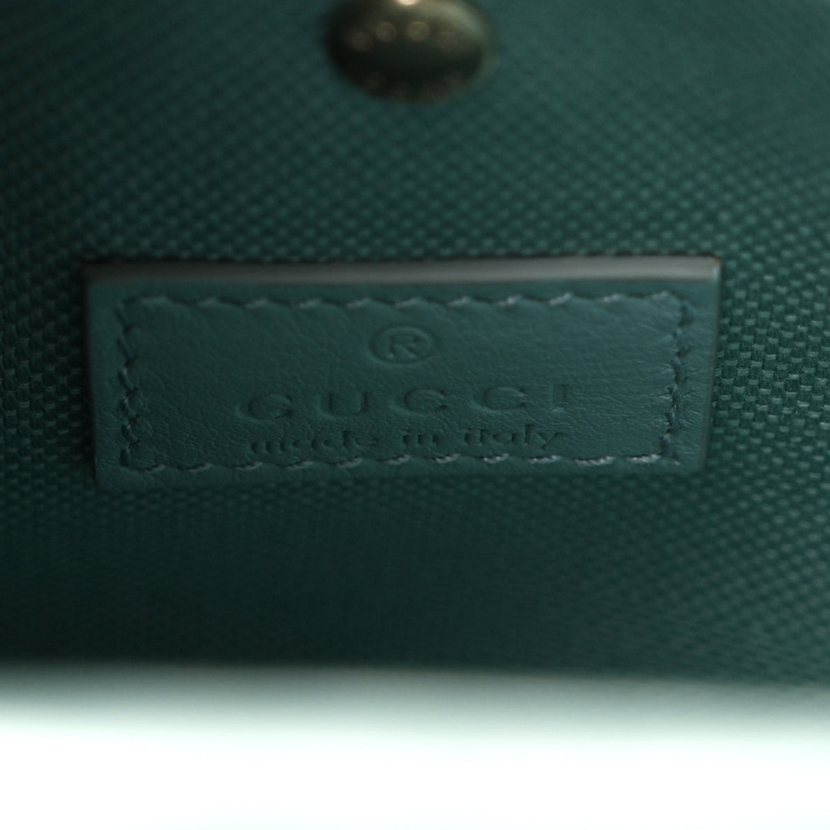 Patent GG Emblem Small Bucket Bag Light Blue