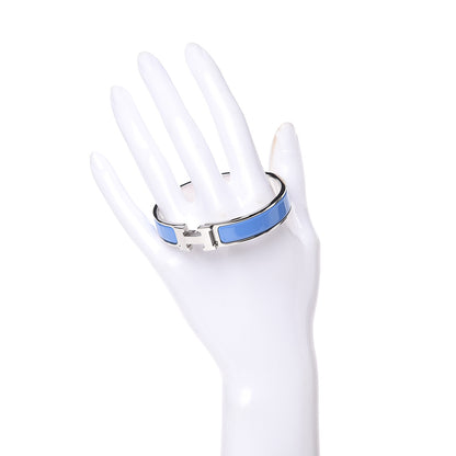 Hermes Enamel Narrow Clic Clac H Bracelet PM Bleu Transat 2 of 5