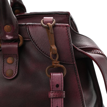 Balenciaga Used Calfskin Rust Hardware Neo Classic City Burgundy 16 of 21