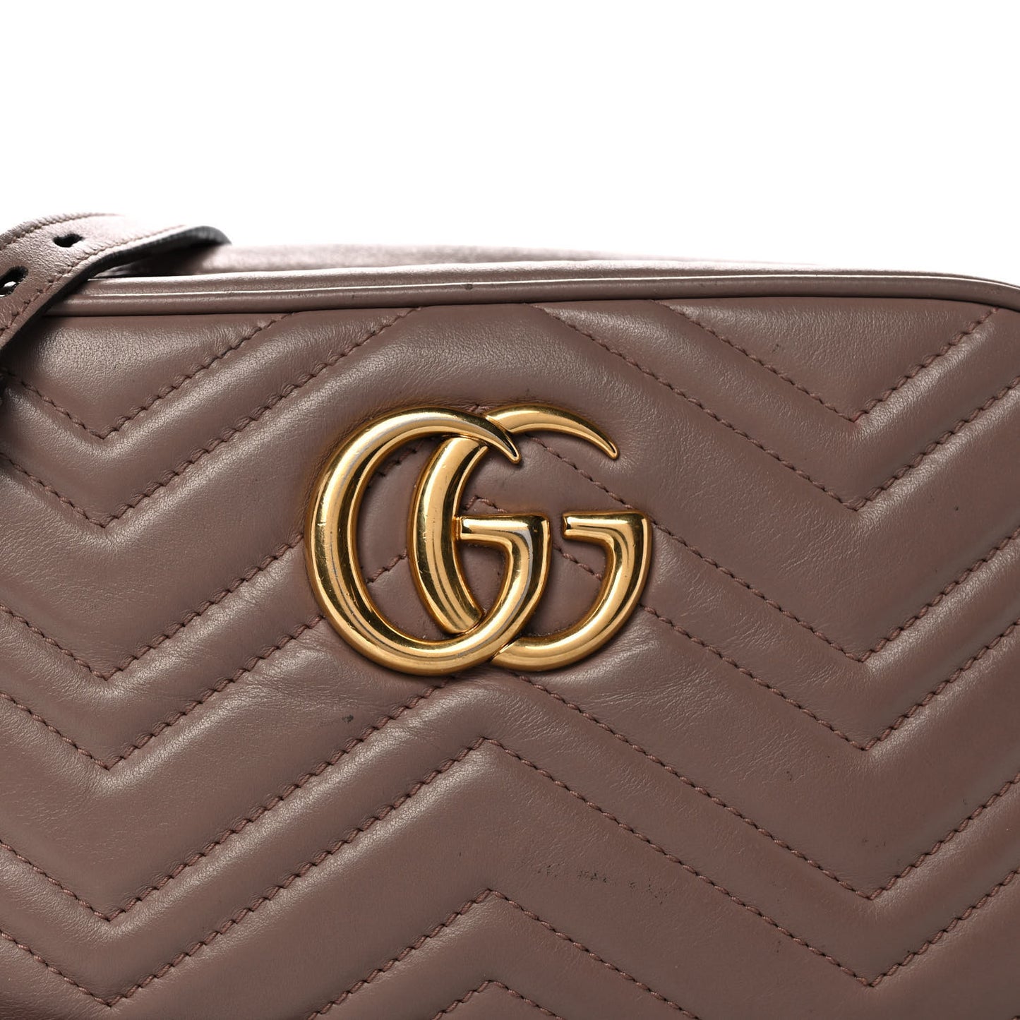 Calfskin Matelasse Small GG Marmont Chain Shoulder Bag Porcelain Rose