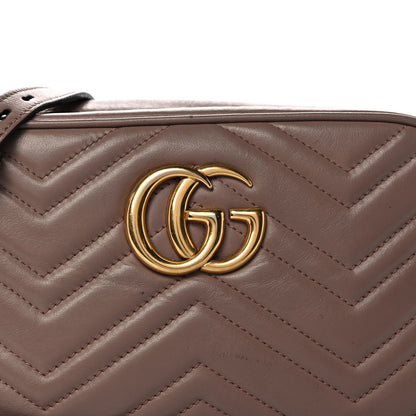 Gucci Calfskin Matelasse Small GG Marmont Chain Shoulder Bag Porcelain Rose 8 of 12