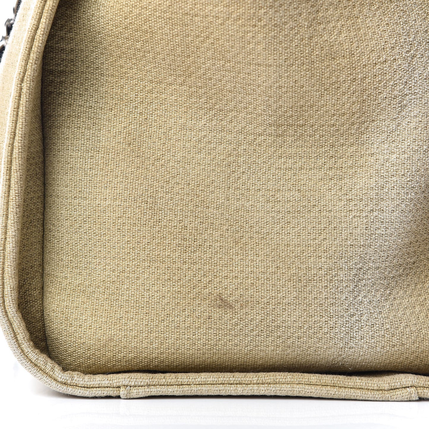 Canvas Large Deauville Tote Beige Black