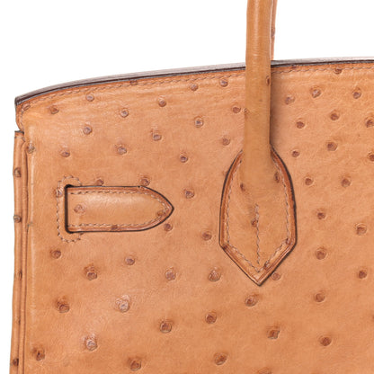 Hermes Ostrich Birkin 30 Sable 8 of 41