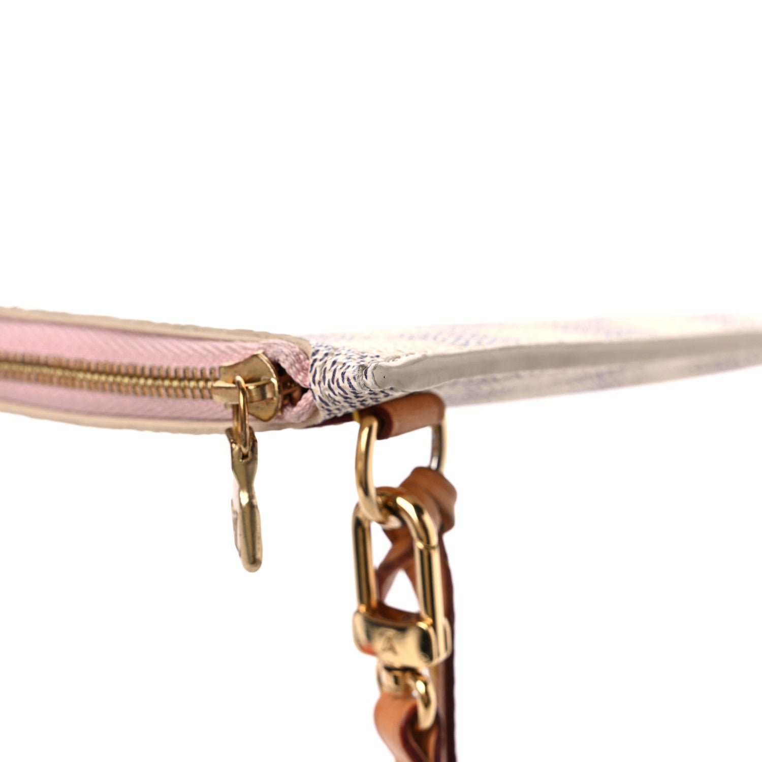 Louis Vuitton Damier Azur Neverfull MM GM Pochette Rose Ballerine 11 of 13