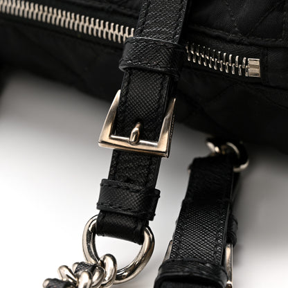 Prada Tessuto Nylon Impunturato Quilted Shopping Tote Black 13 of 15