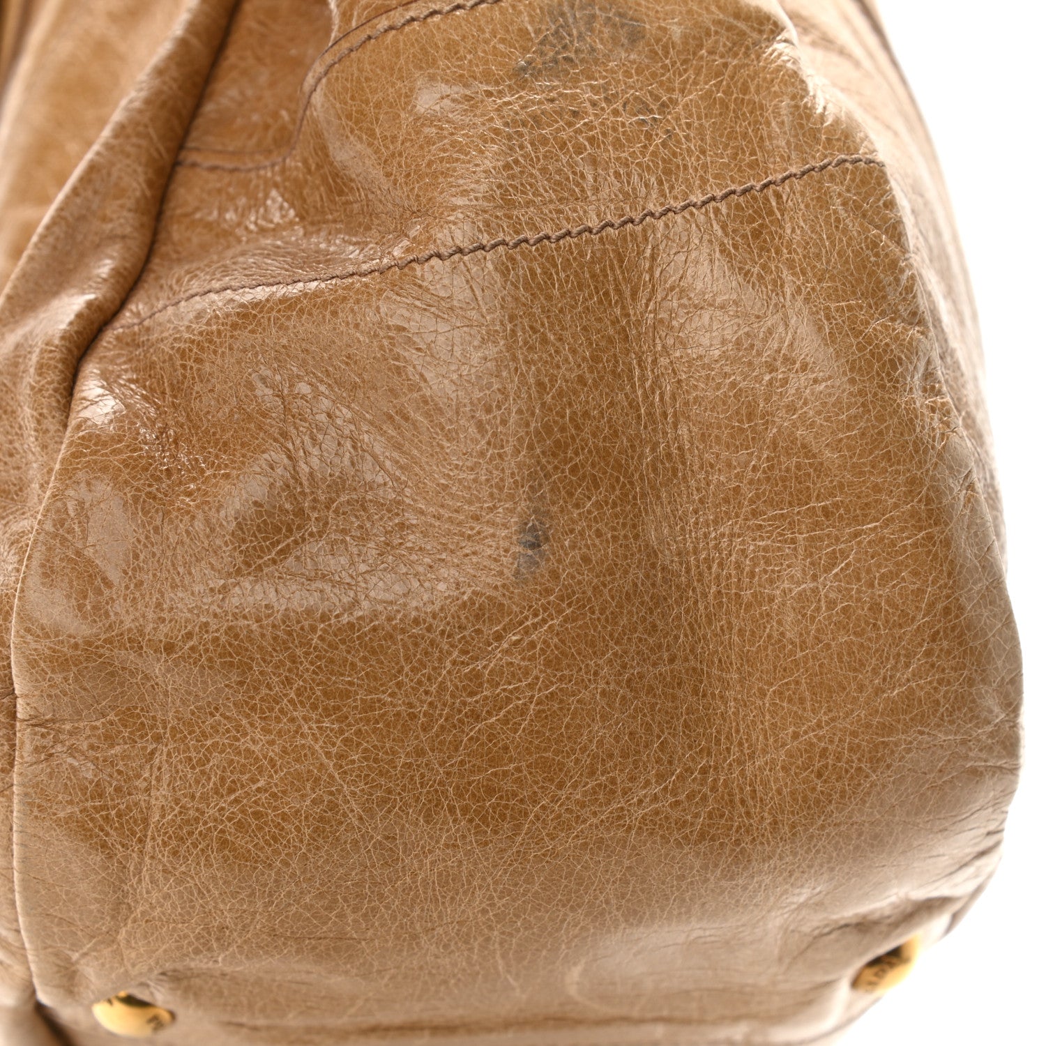 Prada Vitello Shine Hobo Cammeo 14 of 15