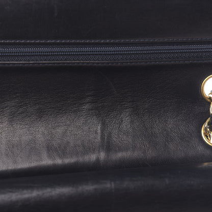 Chanel Lambskin Quilted Medium Double Flap Navy 20 of 28