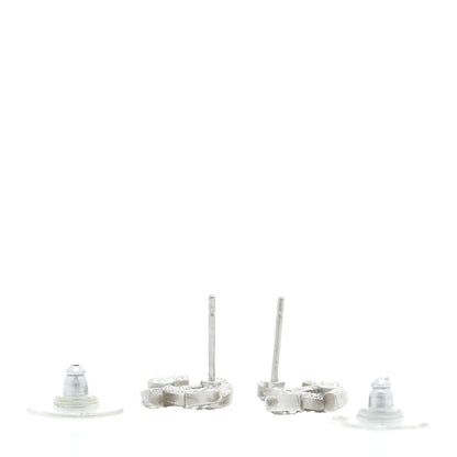 Chanel Crystal CC Earrings Silver 3 of 5