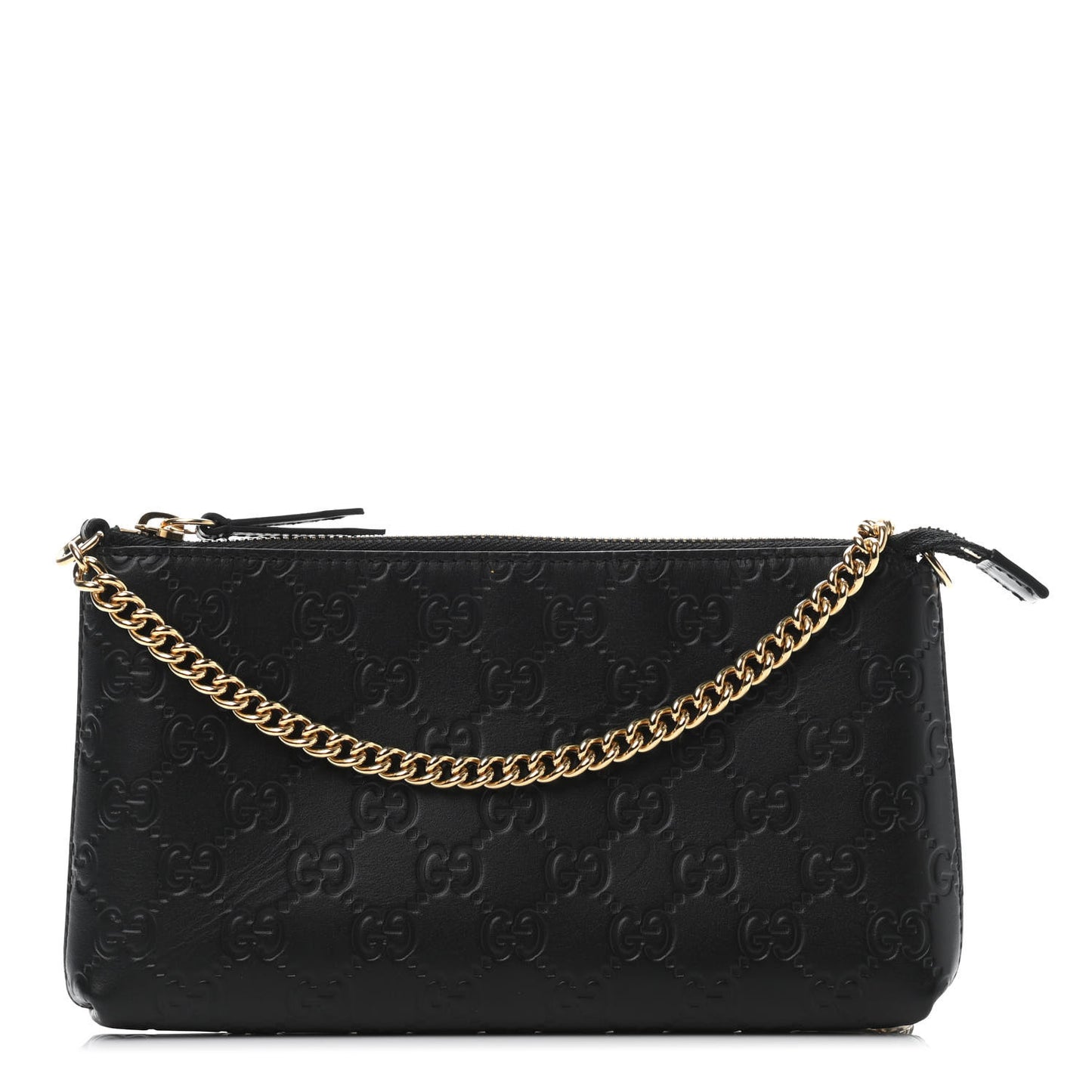 Guccissima Signature Wrist Wallet Black