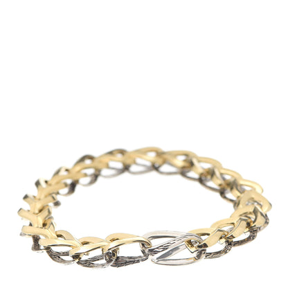 John Hardy Sterling Silver 18K Yellow Gold Asli Reversible Classic Chain Link Bracelet 1 of 6