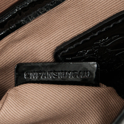 Burberry Patent Nova Check Small Aspley Crossbody Black 7 of 8