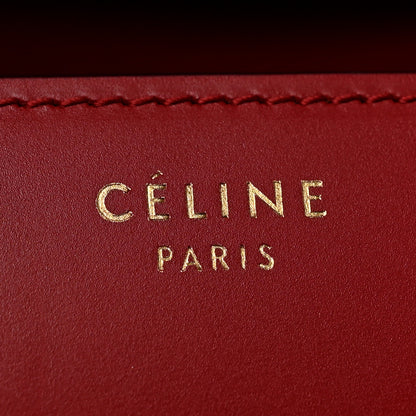 Celine Box Calfskin Small Classic Box Flap Bag Red 6 of 14