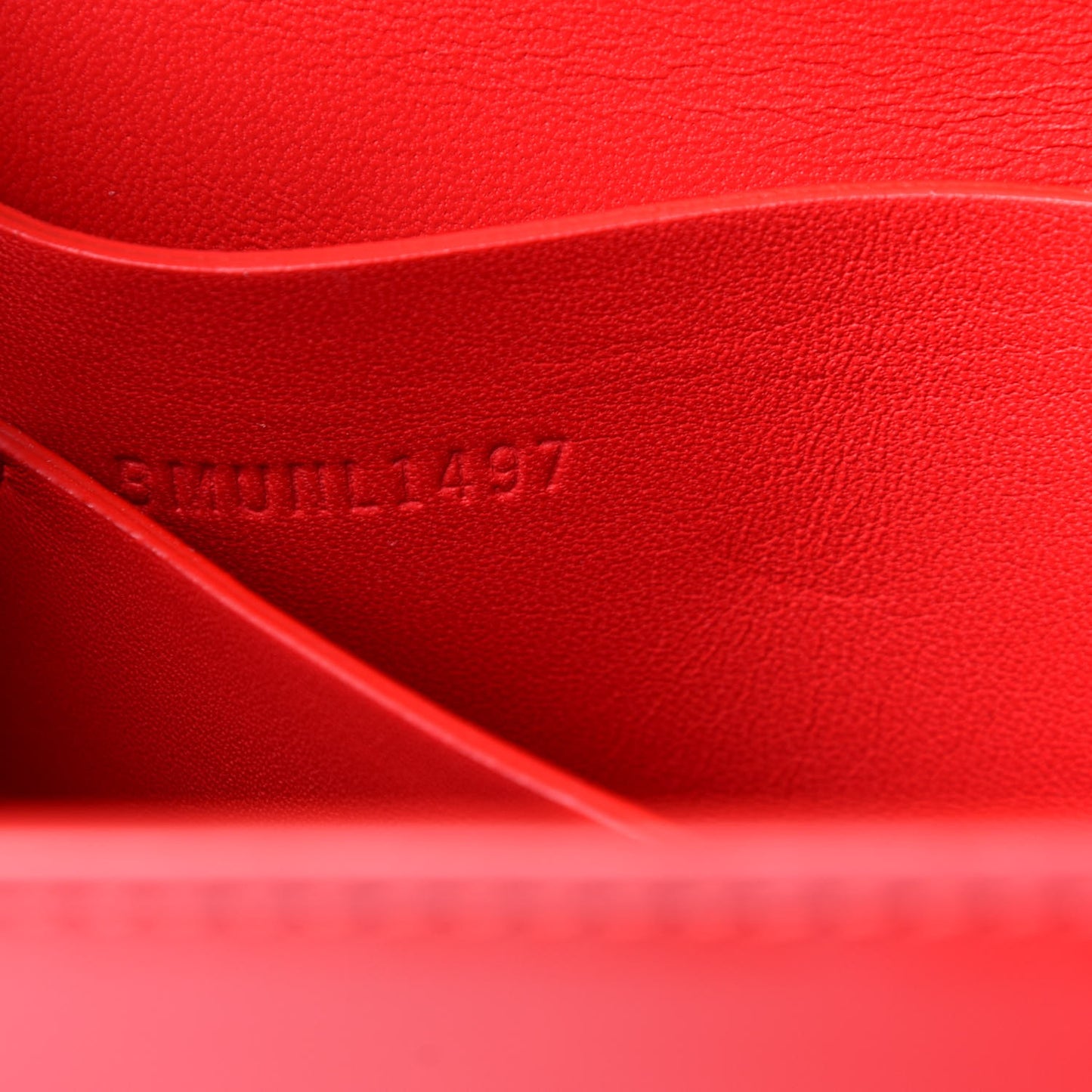 Smooth Calfskin Small Two Tone Grace Bag Red