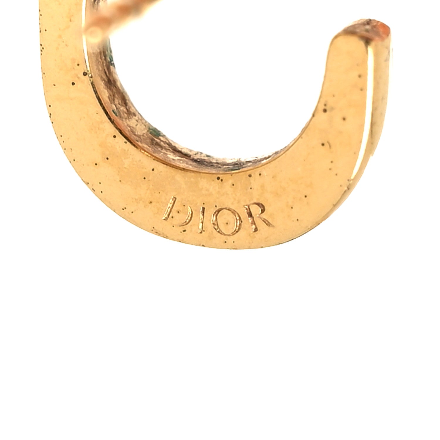 Christian Dior Crystal Clair D Lune Earrings Multicolor Gold 4 of 4