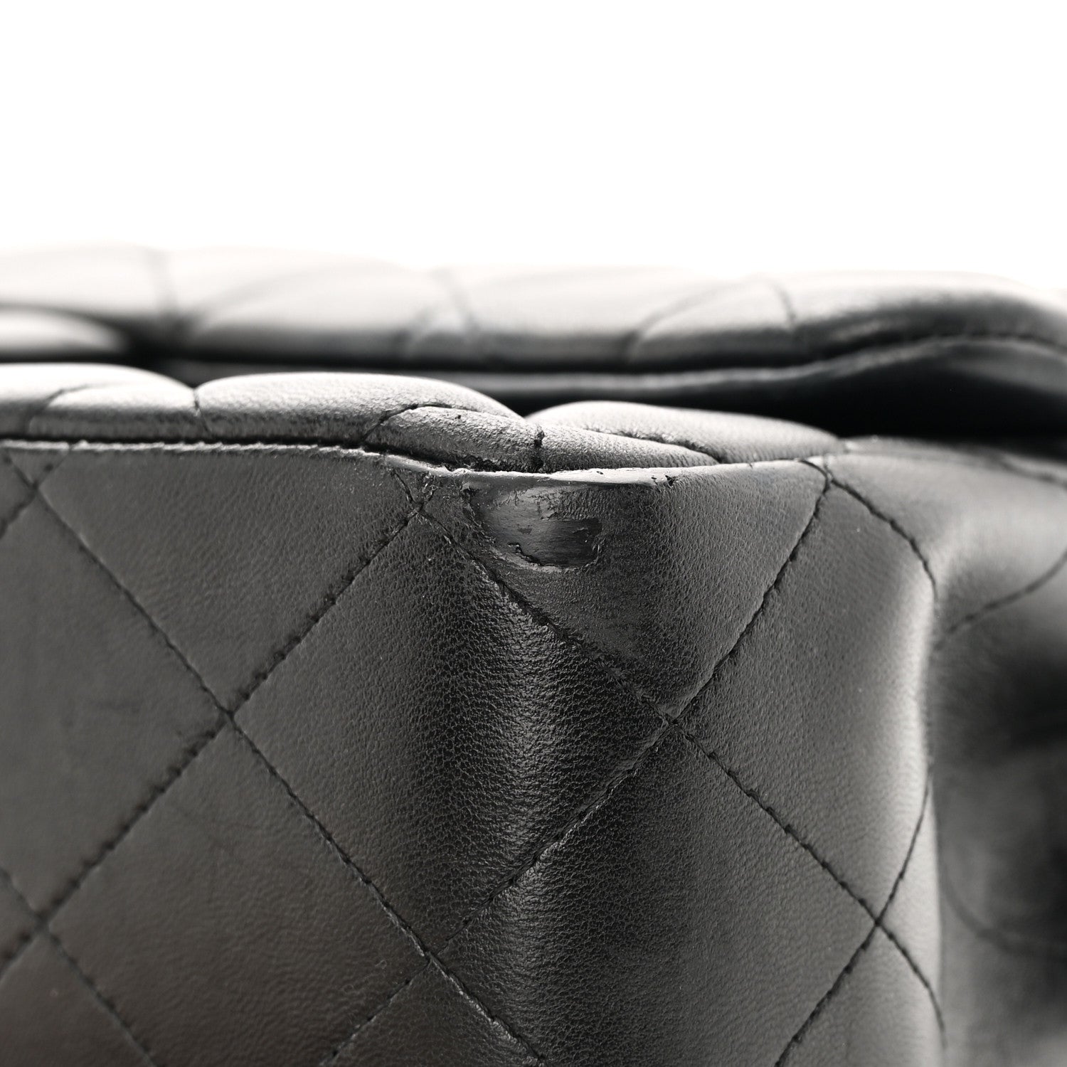 Chanel Lambskin Quilted Jumbo Double Flap Black 17 of 19