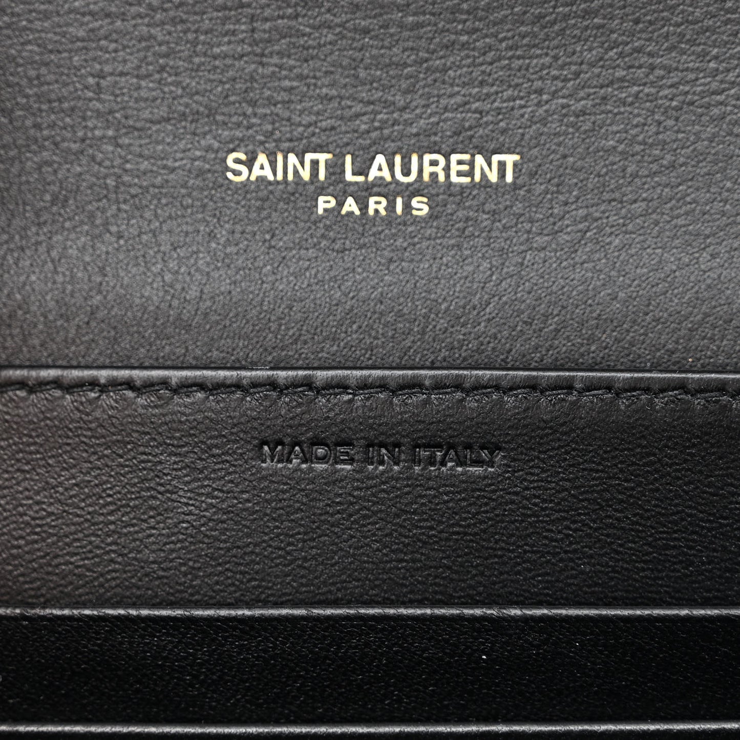 Patent Monogram Cassandra Chain Wallet Black