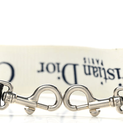 Christian Dior Canvas Embroidered Book Shoulder Strap Blue Multicolor 3 of 4