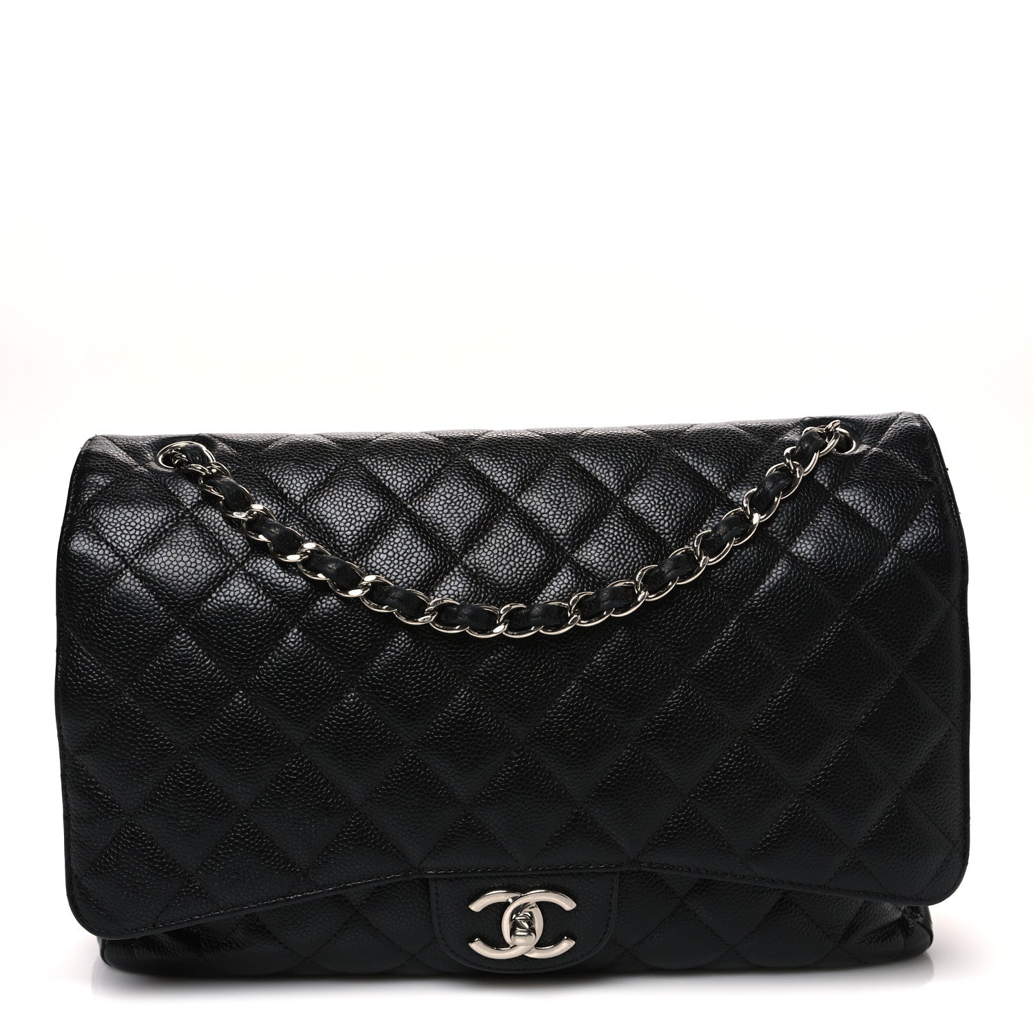 Chanel Caviar Quilted Maxi Double Flap Black 1 of 10
