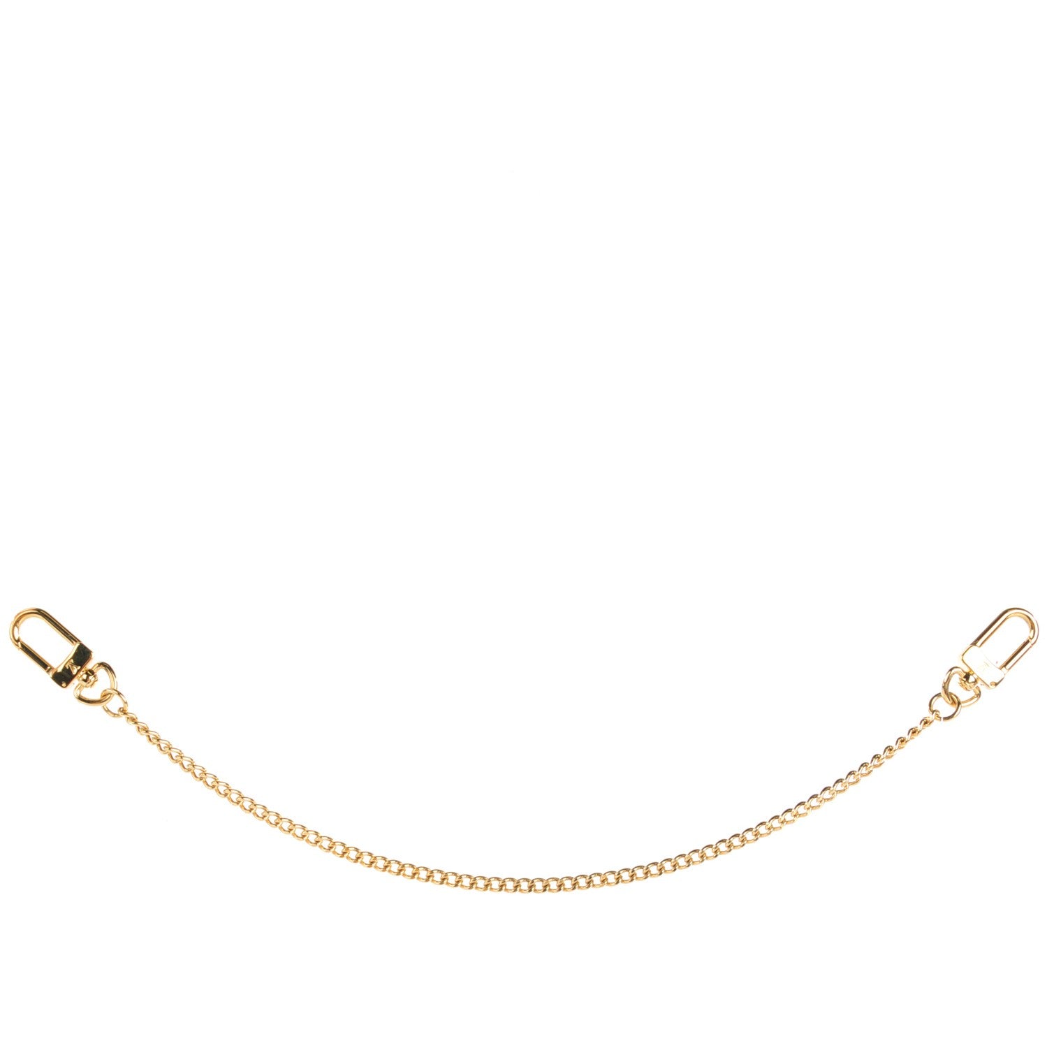 Louis Vuitton Metal Pochette Extender Key Ring Chain Gold 1 of 3