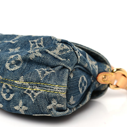 Louis Vuitton Monogram Denim Mini Pleaty Blue 9 of 9