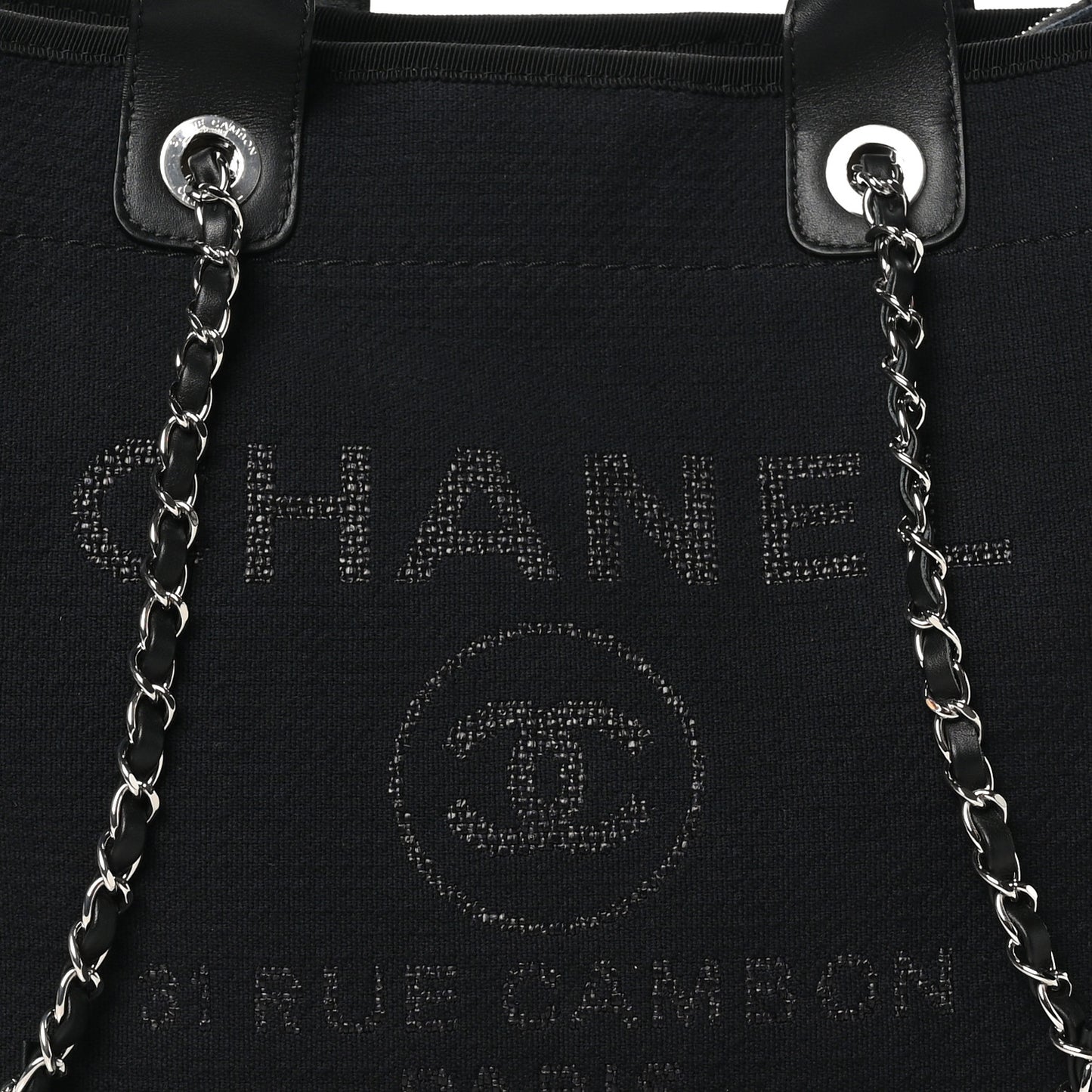 Mixed Fibers Small Deauville Tote Black