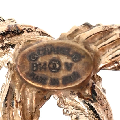 Chanel Crystal Twisted CC Ring 7 Gold 4 of 4