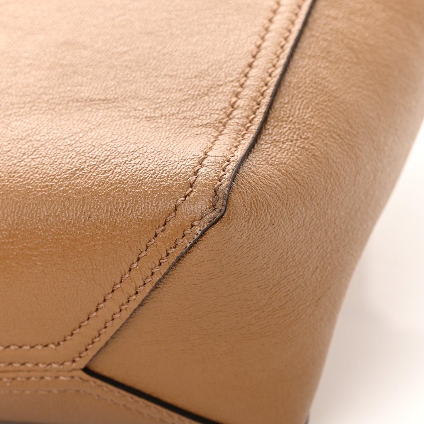 New Sakai Calfskin Lux Web Small Dahlia Tote Quartz Beige