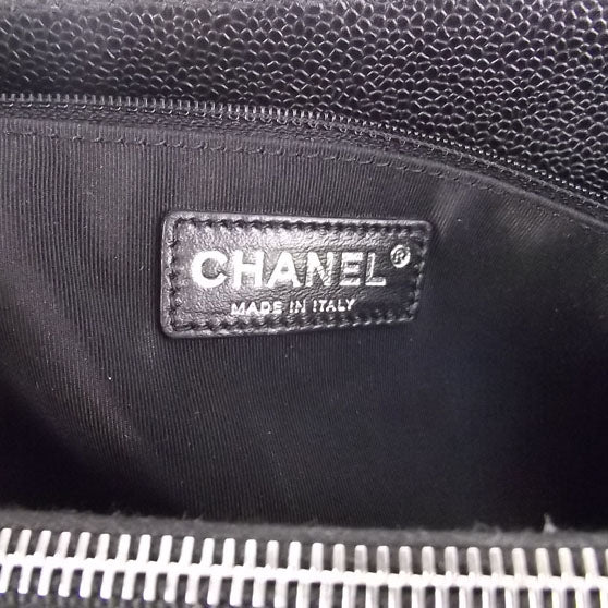 Chanel Caviar Grand Shopping Tote GST Black 8 of 10