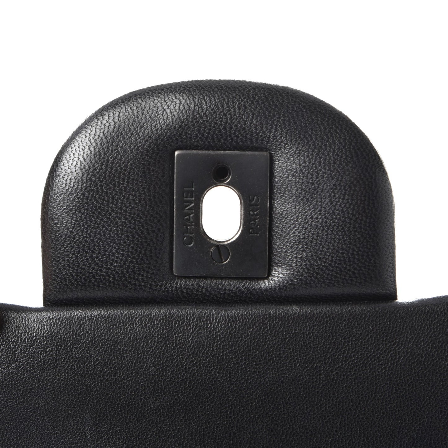 Lambskin Quilted Jumbo Double Flap So Black