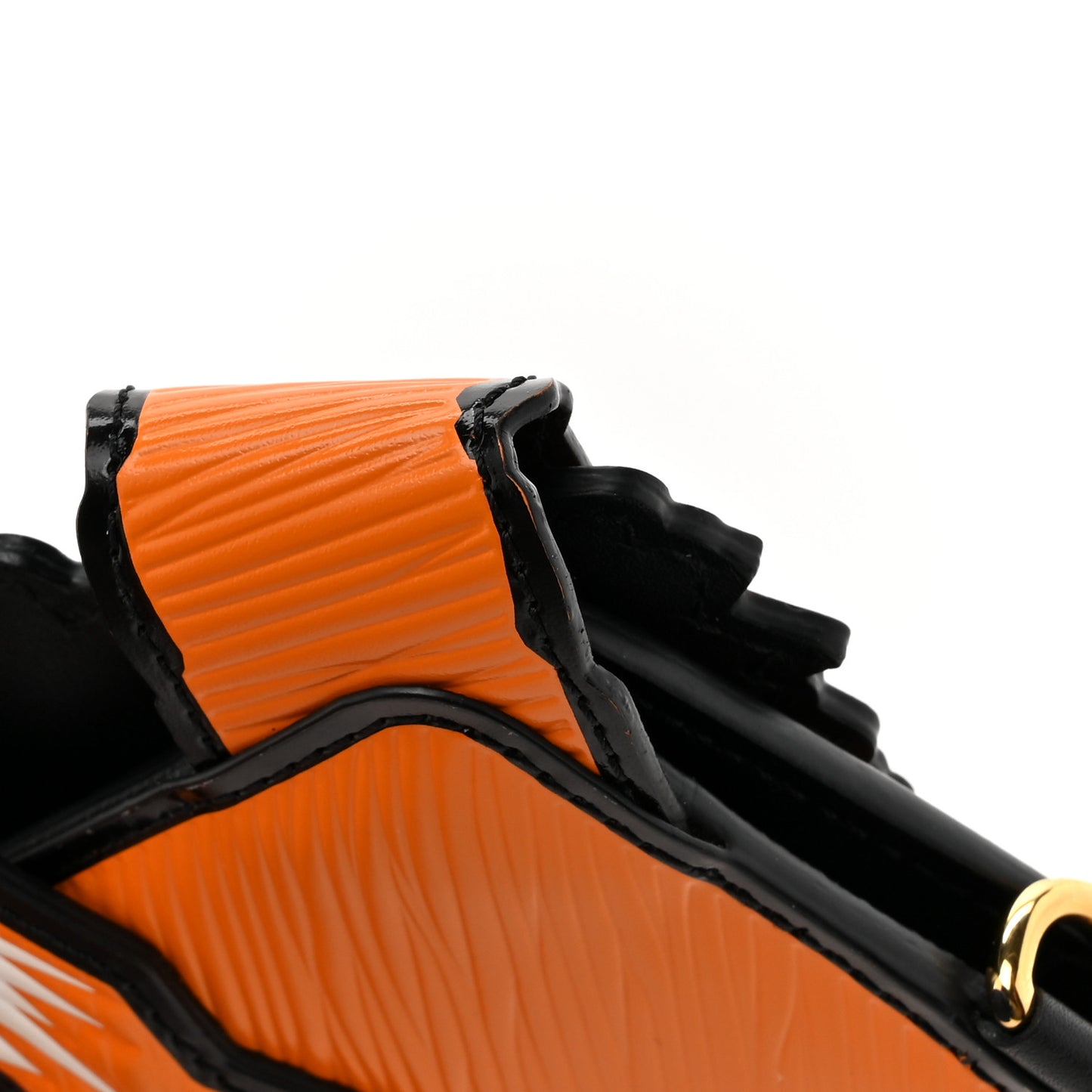 Epi Calfskin Grace Catogram Cat Card Holder Orange
