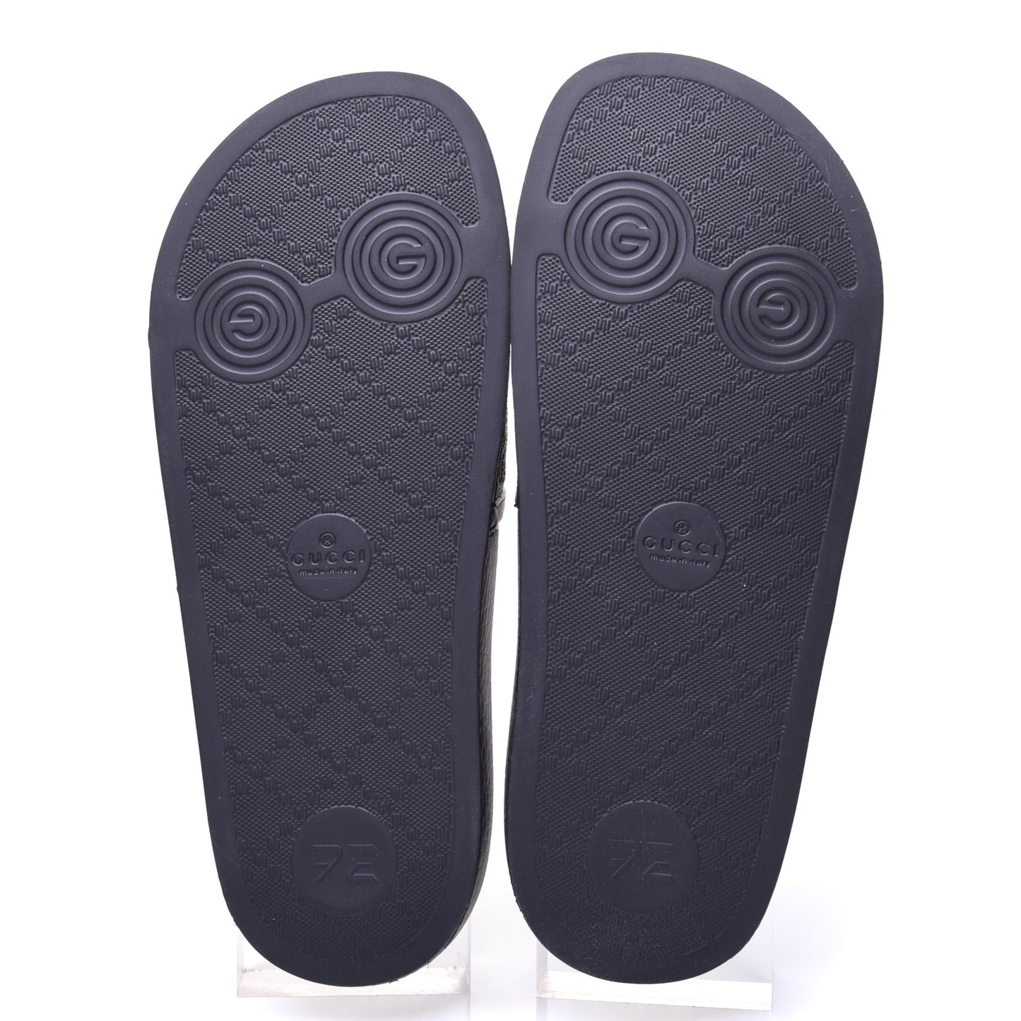 GG Supreme Monogram Psychedelic Slide Sandals 36 Black Multicolor