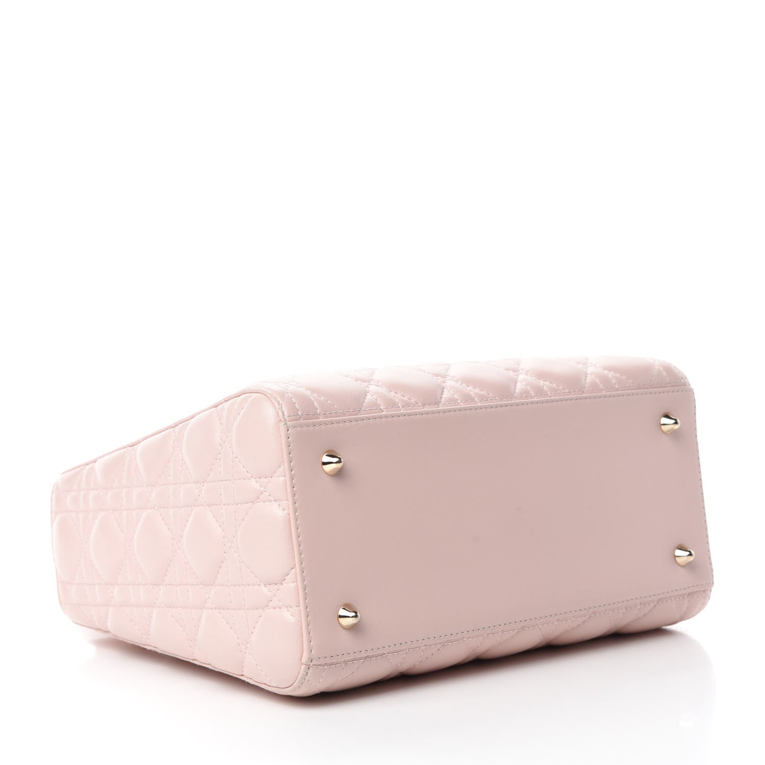 Christian Dior Lambskin Cannage Medium Lady Dior Light Pink 4 of 12