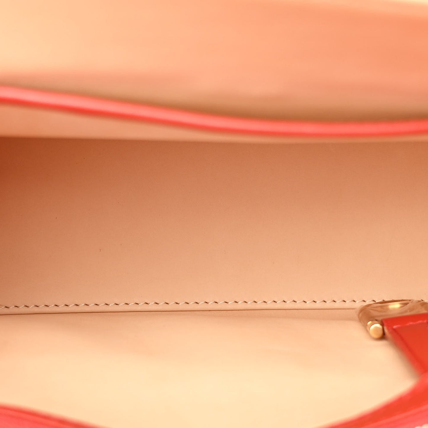 Calfskin MM Tempete Satchel Scarlet Red