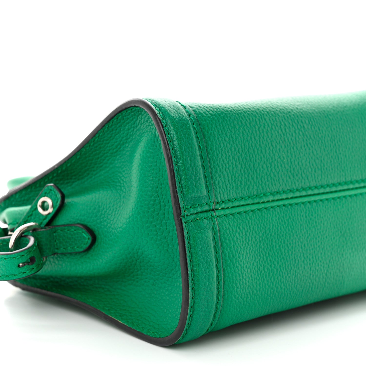 Alexander McQueen Pebbled Calfskin Mini Padlock Tote Emerald 9 of 15