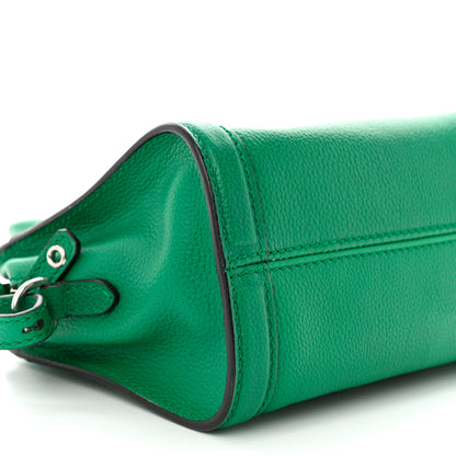 Alexander McQueen Pebbled Calfskin Mini Padlock Tote Emerald 9 of 15