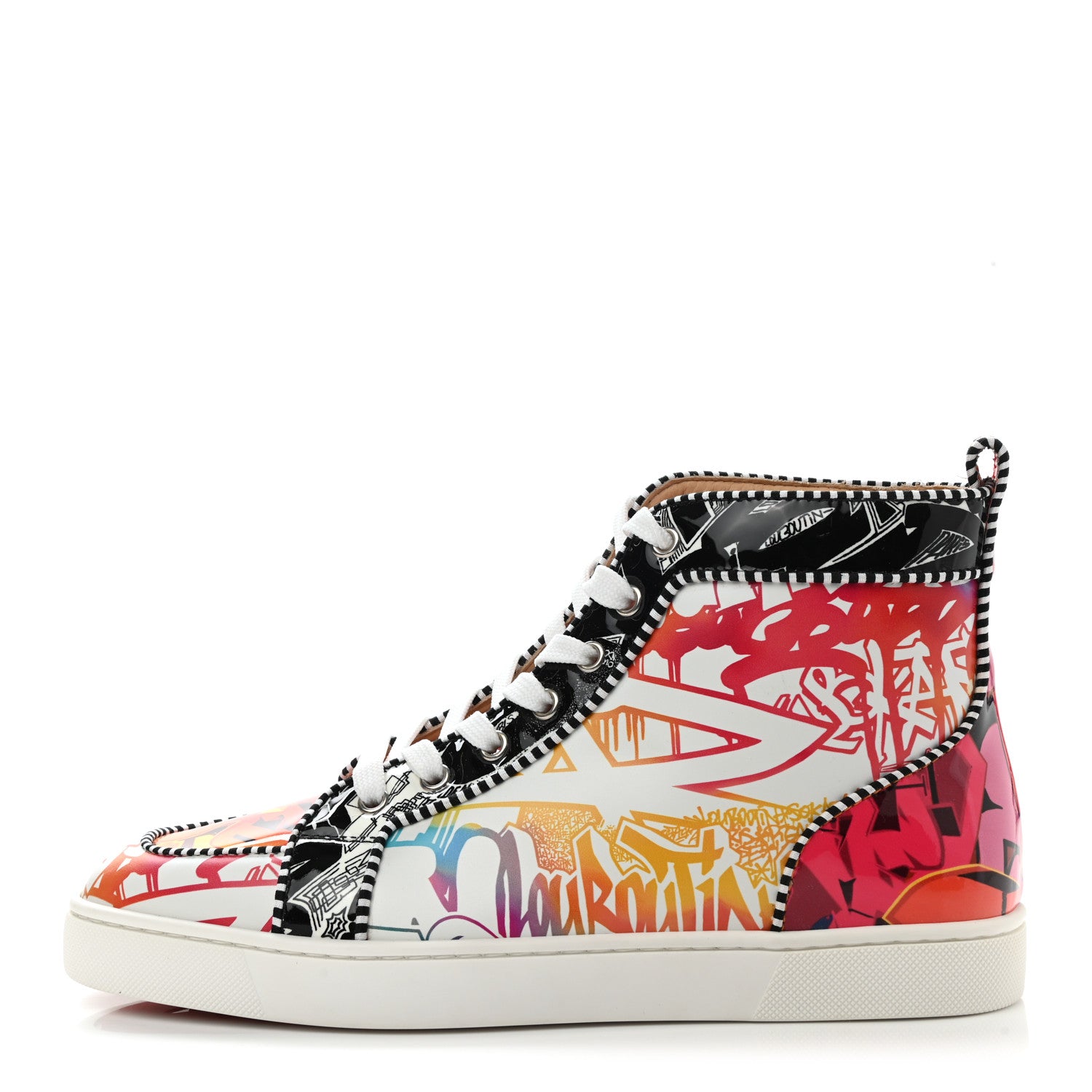 Christian Louboutin Patent Graffiti Rantus Orlato Sneakers 41 White Multicolor 1 of 11
