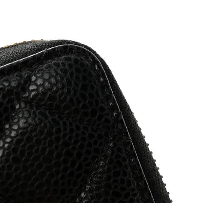 Chanel Caviar Quilted Zip Coin Purse Black 9 of 10