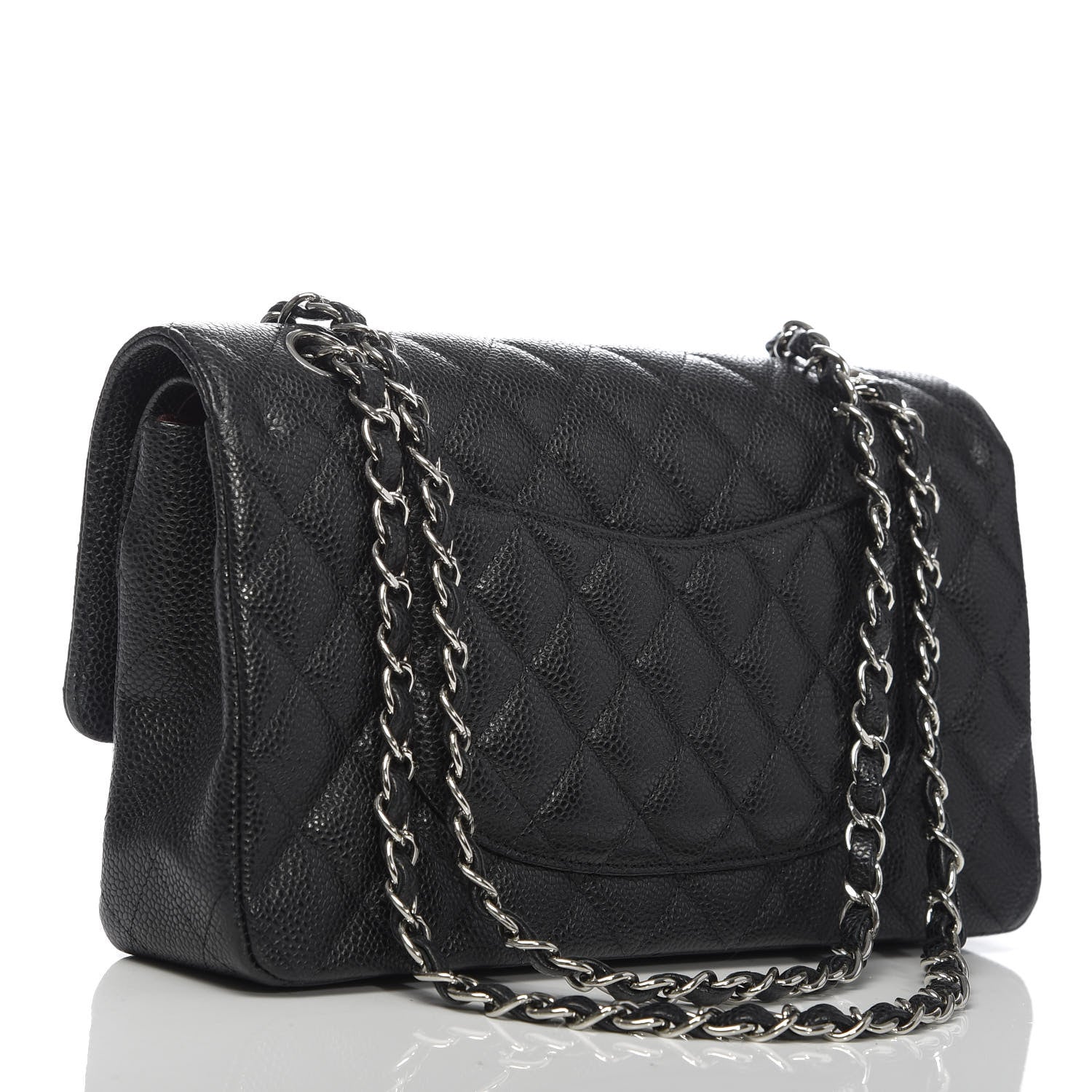 Chanel Caviar Quilted Medium Double Flap Black 3 of 15