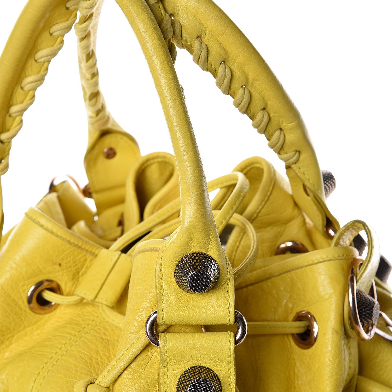 Balenciaga Agneau Giant 21 Rose Gold Hardware Pompon Mimosa Verveine 18 of 27