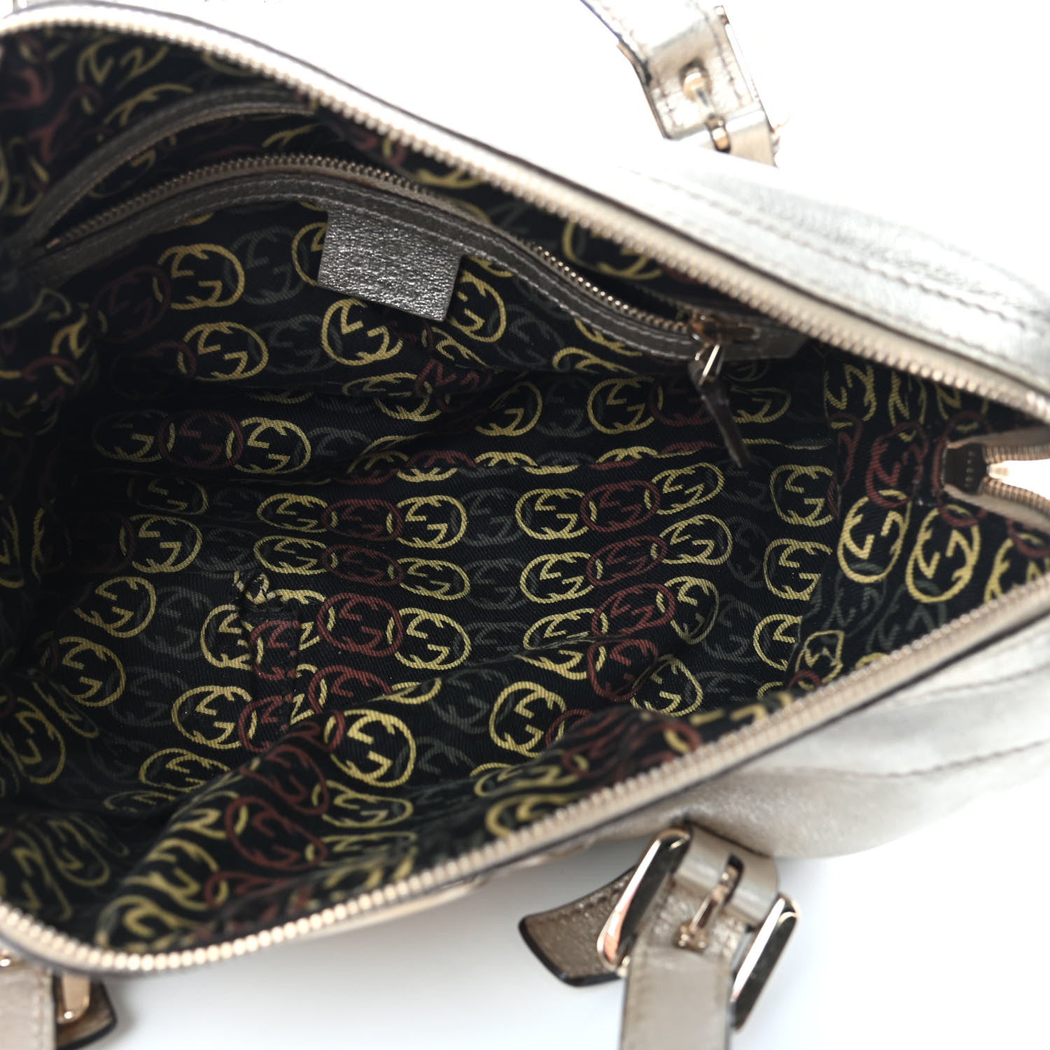 Gucci Metallic Calfskin Small Britt Boston Gold 5 of 13