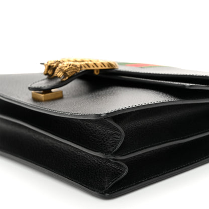 Gucci Calfskin Web Medium Dionysus Shoulder Bag Black 10 of 13