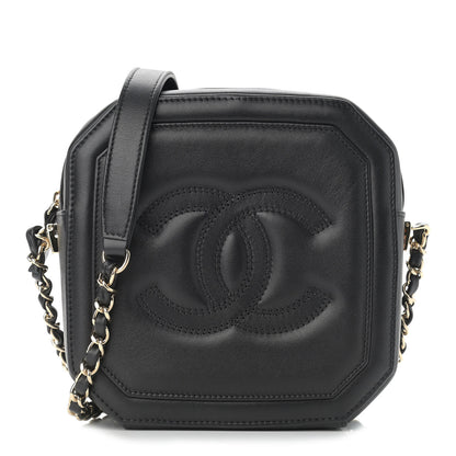 Chanel Calfskin CC Clock Camera Case Black 1 of 10