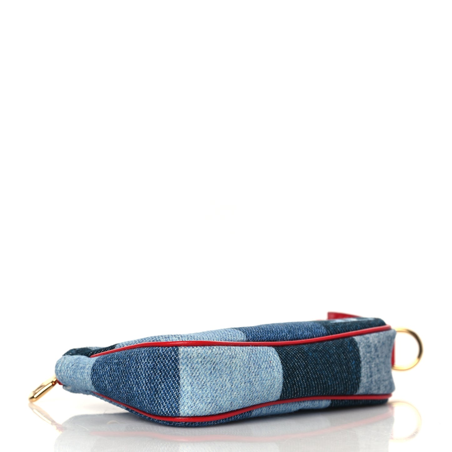 Denim Micro Pochette Accessories Denim Rouge
